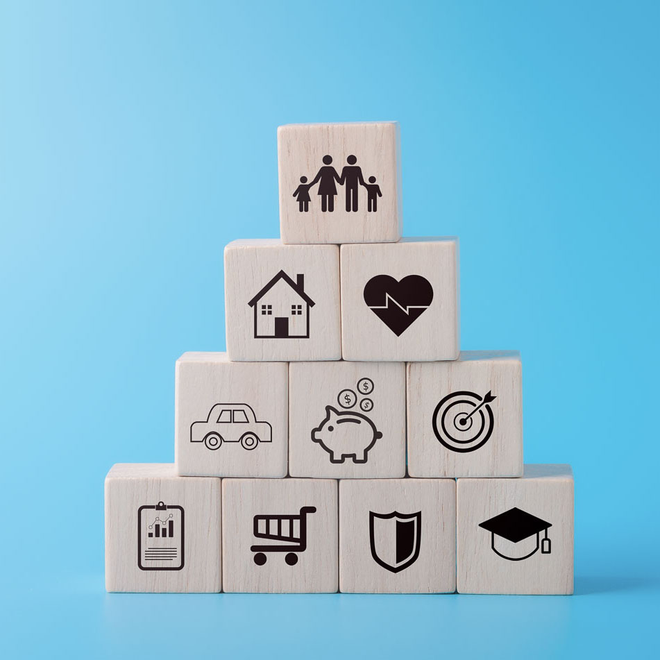 Wooden,Blocks,With,Icons,Of,Various,Types,Of,Insurance.,Life